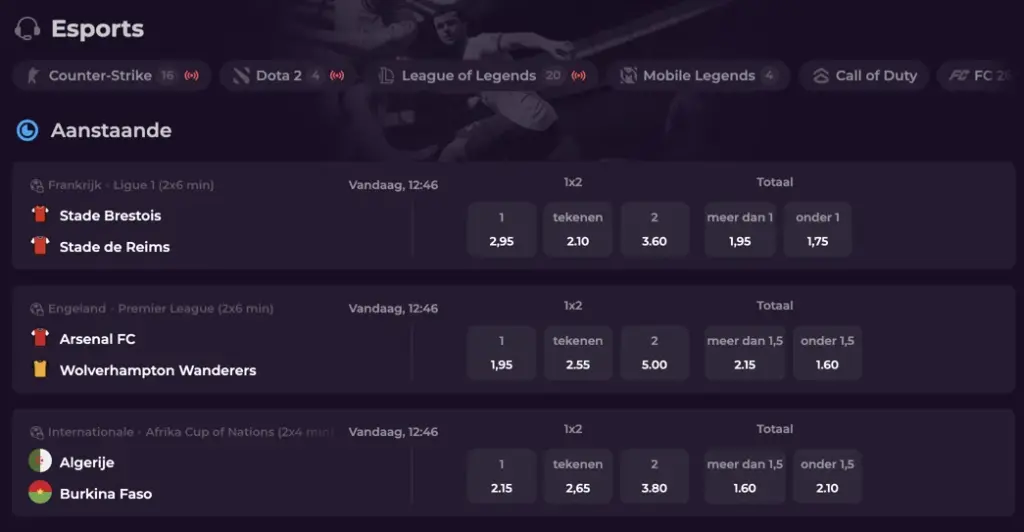 Krasloten en virtuele sporten